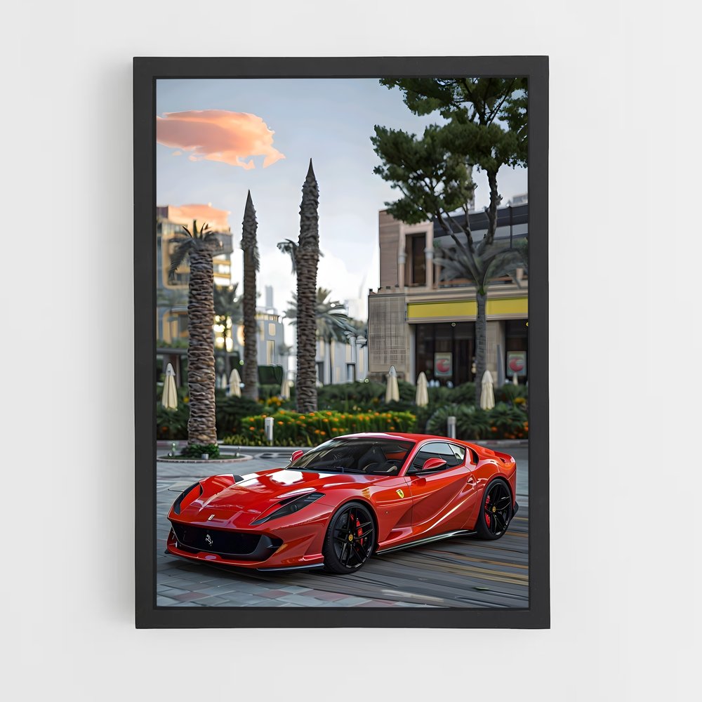Poster Superfast Toile – affiche Ferrari (vue 2)